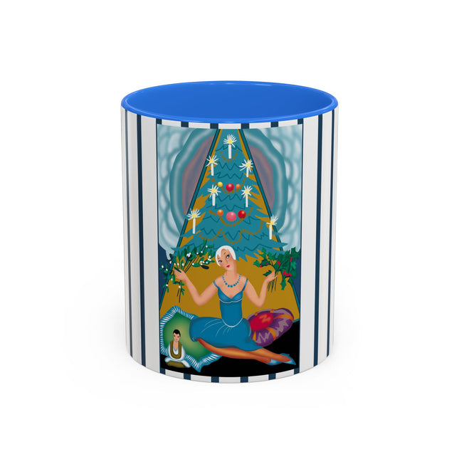 Art Deco Christmas Elegance Colorful Mugs (11oz, 15oz)