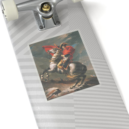 Napoleon Crossing the Alps by Jacques-Louis David Kiss-Cut Stickers (4 Sizes)