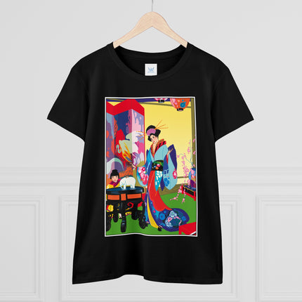 A Timeless Journey by Umberto Brunelleschi Women's Midweight Cotton Tee