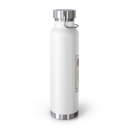 Iris, Iris sibirica by Anselmus Boëtius de Boodt Copper Vacuum Insulated Bottle, 22oz