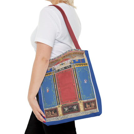 Trompe L’Oeil Designer Tote Bag – Columns, Swans and Vases (AOP)