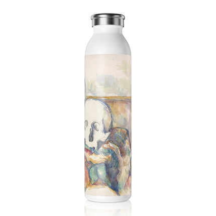 The Three Skulls by Paul Cézanne Slim Water Bottle