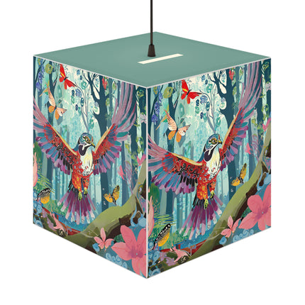 A Colorful Raptor Light Cube Lamp