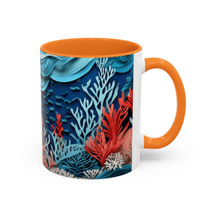 Enchanting Underwater Scene Colorful Mugs (11oz, 15oz)