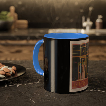 Pompeii Walls Pl.04 by Victor Steeger Colorful Mugs, 11oz