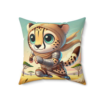 Swift Cheetah Spun Polyester Square Pillow