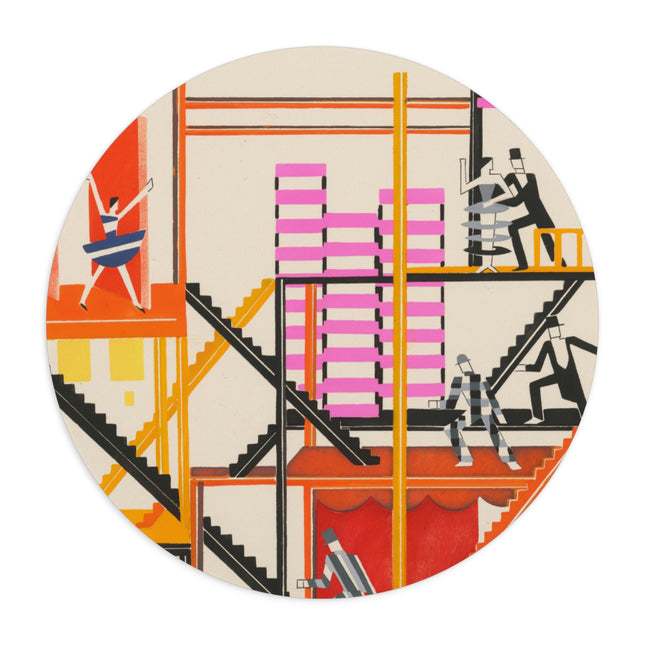 Maquettes de Théatre 4 by Alexandra Exter Mouse Pad, Round and Rectangle