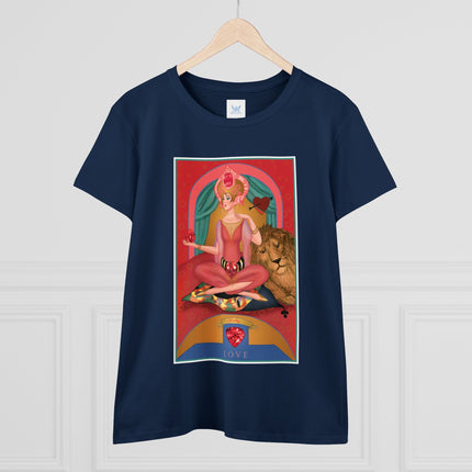 July & Ruby (from the Gem Series) by Sofia Chiostri Women's Midweight Cotton Tee