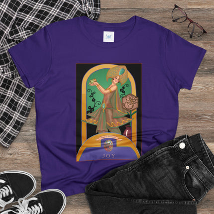October & Opal, Tourmaline (from the Gem Series) by Sofia Chiostri Women's Midweight Cotton Tee