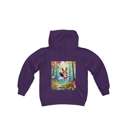 Acorn Aviator Youth Hooded Sweatshirt – Woodland Adventure Takes Flight