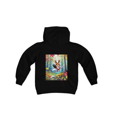 Acorn Aviator Youth Hooded Sweatshirt – Woodland Adventure Takes Flight
