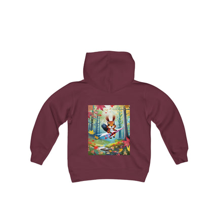 Acorn Aviator Youth Hooded Sweatshirt – Woodland Adventure Takes Flight