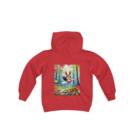 Acorn Aviator Youth Hooded Sweatshirt – Woodland Adventure Takes Flight