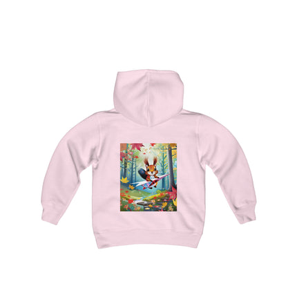 Acorn Aviator Youth Hooded Sweatshirt – Woodland Adventure Takes Flight