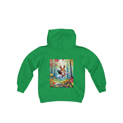 Acorn Aviator Youth Hooded Sweatshirt – Woodland Adventure Takes Flight