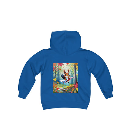 Acorn Aviator Youth Hooded Sweatshirt – Woodland Adventure Takes Flight