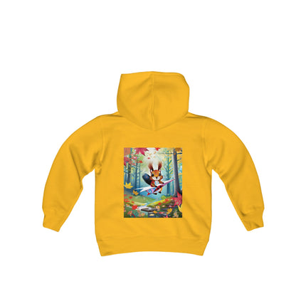 Acorn Aviator Youth Hooded Sweatshirt – Woodland Adventure Takes Flight