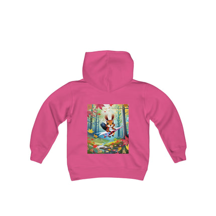 Acorn Aviator Youth Hooded Sweatshirt – Woodland Adventure Takes Flight