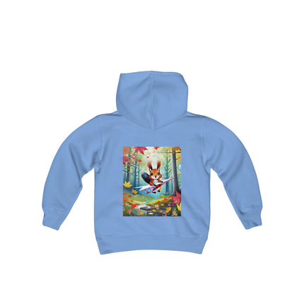 Acorn Aviator Youth Hooded Sweatshirt – Woodland Adventure Takes Flight