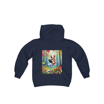 Acorn Aviator Youth Hooded Sweatshirt – Woodland Adventure Takes Flight