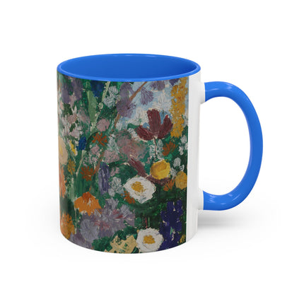 Flowers on the Mountain by August Babberger Colorful Mugs (11oz, 15oz)