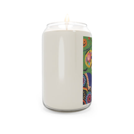 🏮🎃 The Lady Of Halloween Lanterns Scented Soy Candle – Colorful Art Deco Halloween Charm