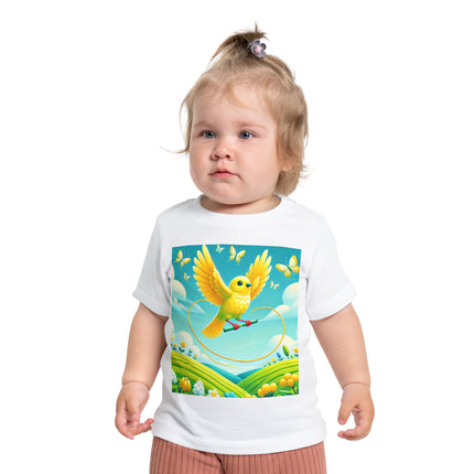 Canary Jumping Rope Baby T-Shirt – A Little Burst of Sunshine