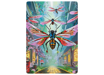 Neon Swarm Playing Cards