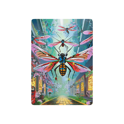 Neon Swarm Playing Cards