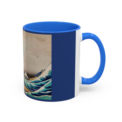 The Great Wave off Kanagawa by Katsushika Hokusai Colorful Mugs (11oz, 15oz)