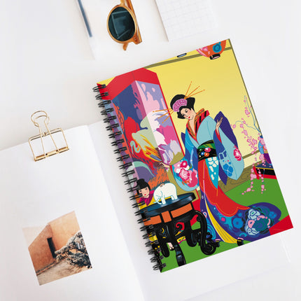 A Timeless Journey by Umberto Brunelleschi Spiral Notebook - Ruled Line