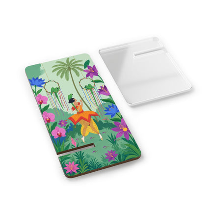 🦜🌺 The Parrot Garden Dancer Mobile Display Stand – Art Deco Tropical Fantasy