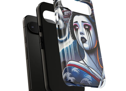 Geisha’s Black Ink Tears Phone Cases