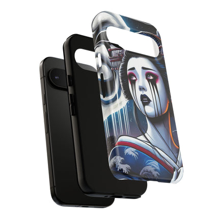 Geisha’s Black Ink Tears Phone Cases