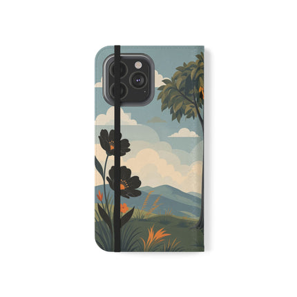 🌳🌺 The Ladies Of The Garden Swing Flip Case – Art Deco Floral Adventure