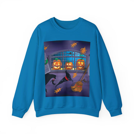 Whimsical Halloween Mischief Unisex Heavy Blend™ Crewneck Sweatshirt