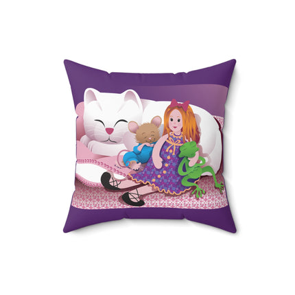 Joy of Friendship Spun Polyester Square Pillow