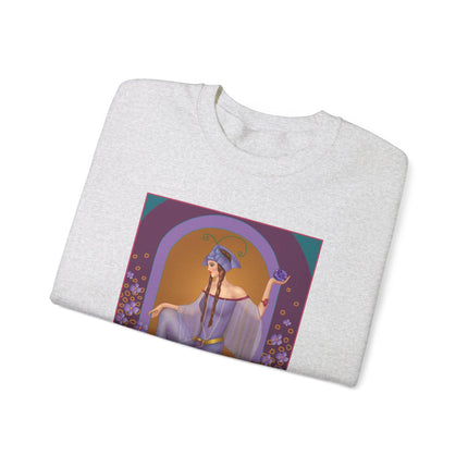 February & Amethyst (from the Gem Series) by Sofia Chiostri Heavy Blend™ Crewneck Sweatshirt