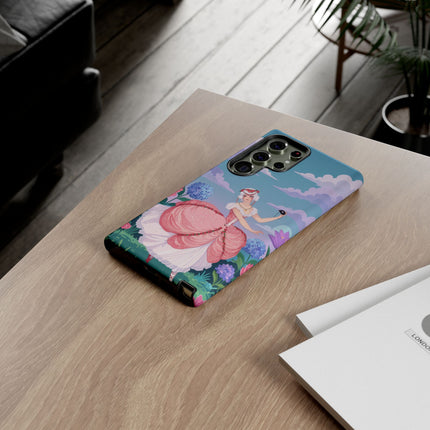 🎭🌸 The Lady Of The Secret Masquerade Phone Case – Art Deco Garden Fantasy