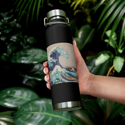 The Great Wave off Kanagawa by Katsushika Hokusai Copper Vacuum Insulated Bottle, 22oz