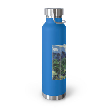 Olive Trees by Vincent Van Gogh Copper Vacuum Insulated Bottle, 22oz