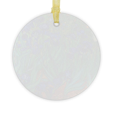 Irises by Vincent Van Gogh Glass Ornament