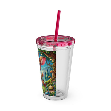 Fawn Defender Sunsplash Tumbler with Straw, 16oz
