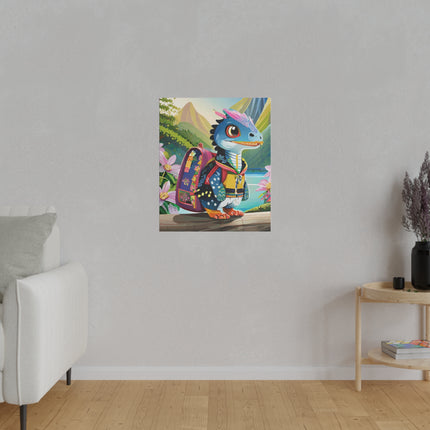Baby Raptor Matte Canvas, Stretched, 0.75"