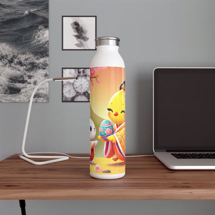 Whimsical Springtime Exchange Slim Water Bottle
