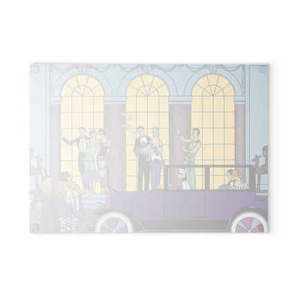 Au Revoir by George Barbier Glass Cutting Board