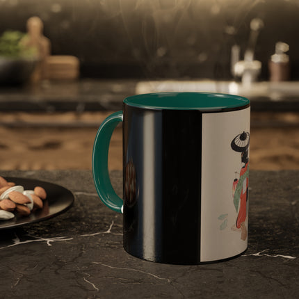 Illustrations of Japanese Toys Pl.020 by Kawasaki Kyosen Colorful Mugs, 11oz