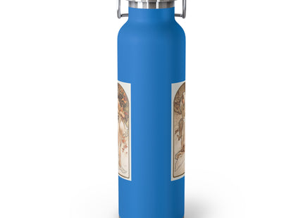 The Seasons by Alphonse Maria Mucha Copper Vacuum Insulated Bottle, 22oz