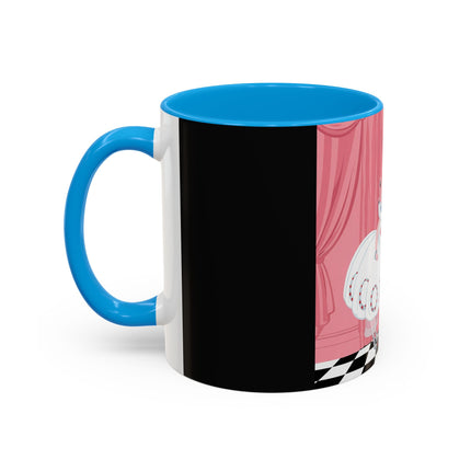 The Ladies Behind The Velvet Curtain Colorful Mugs – Art Deco Theatrical Elegance