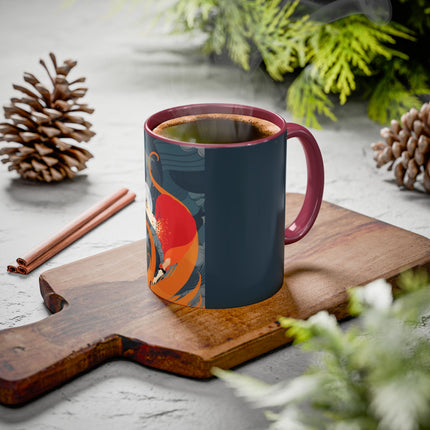 Flame of the Tempest Colorful Mugs – Fiery Storm & Dramatic Elegance